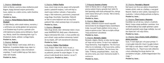 Molitvena kartica - Krunica svetoj Tereziji od djeteta Isusa
